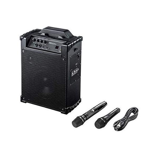 サンワサプライ 60W ワイヤレスマイク付き拡声器スピーカー MM-SPAMP10