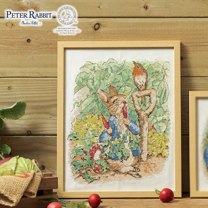 クロスステッチフレーム＜睡蓮の池、緑の反映＞ | リバティ 生地