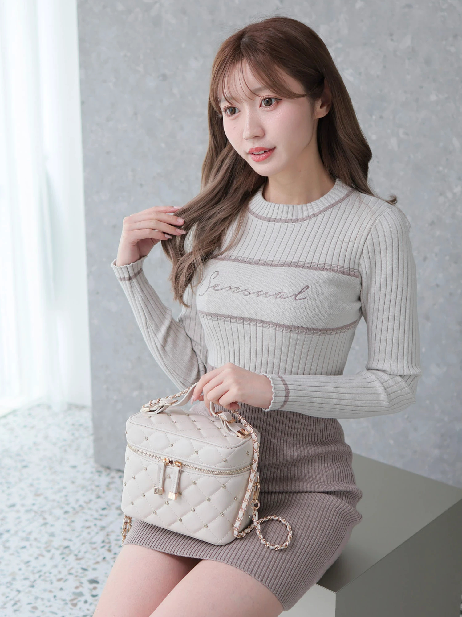 LIP SERVICE（リップサービス）｜ sensual リブニットワンピース