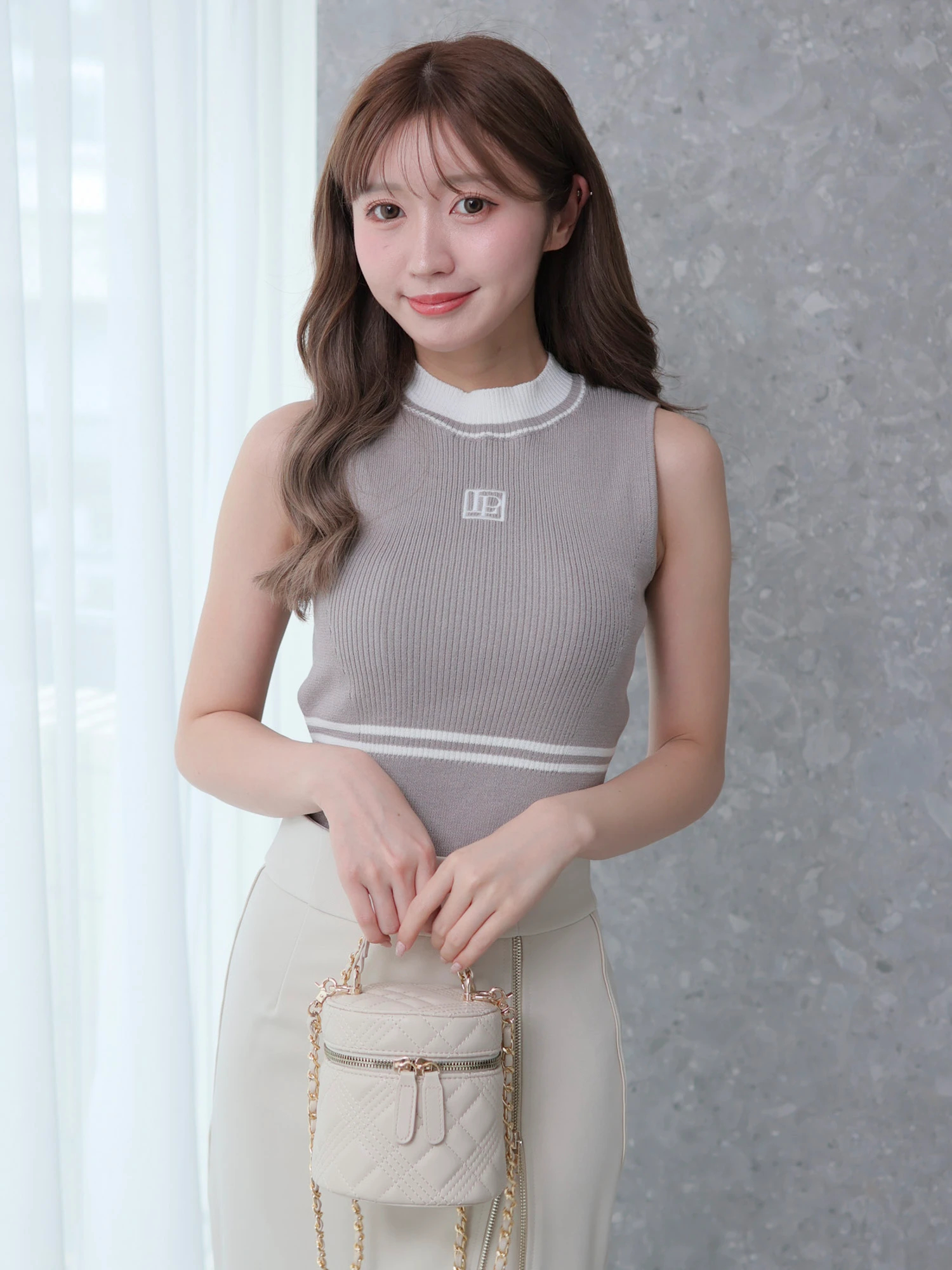 LIP SERVICE（リップサービス）｜ バイカラーラインLPノースリニット