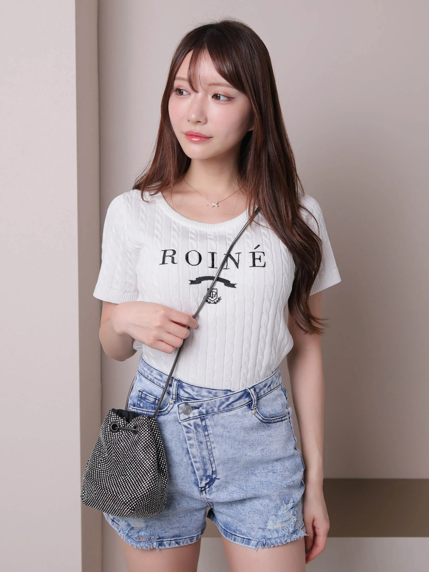 LIP SERVICE（リップサービス）｜ ウエストラップデニムショートパンツ