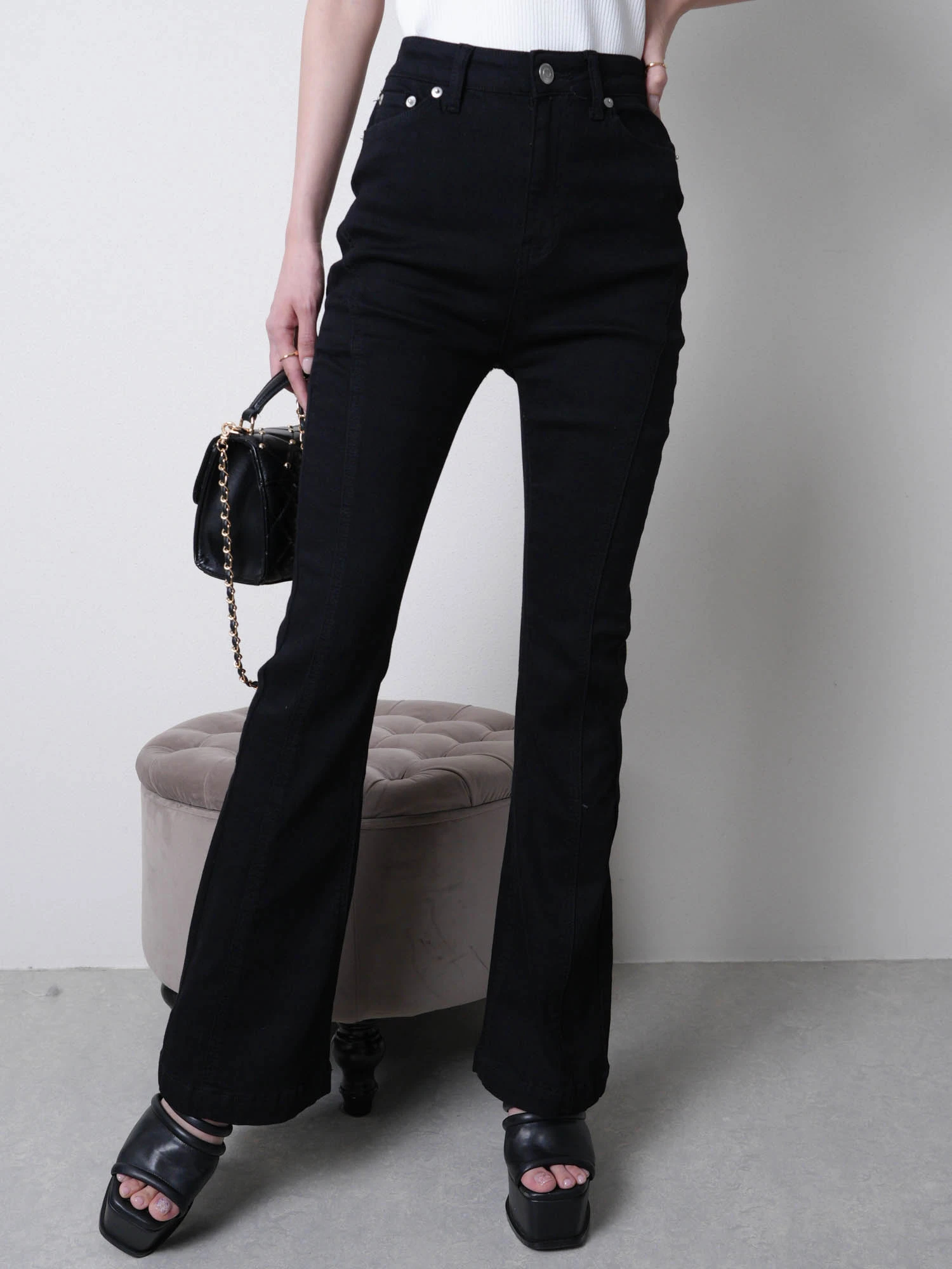 LIP SERVICE（リップサービス）｜ シェーディングラインフレアデニム