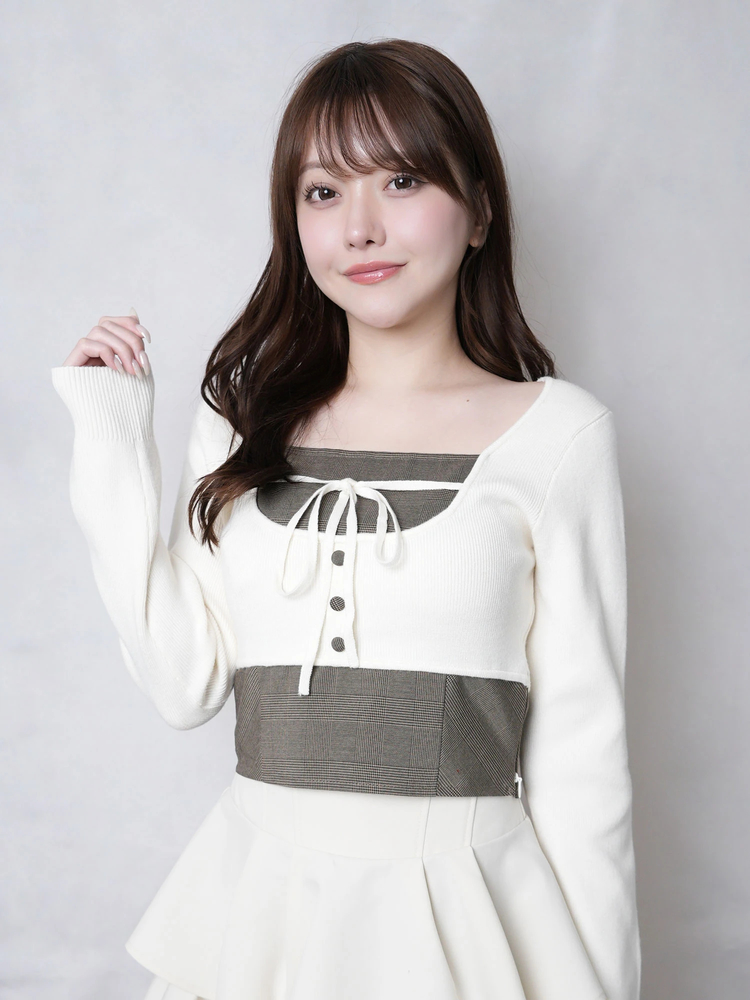 LIP SERVICE（リップサービス）｜ コルセットチェックトップス