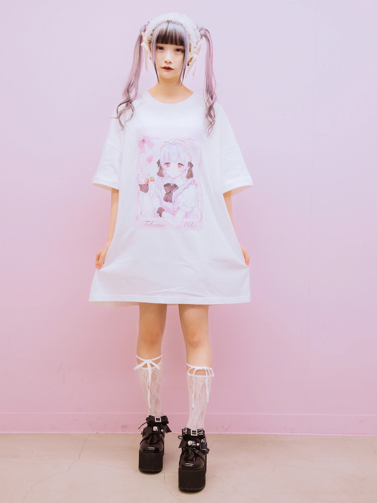 月雲巫女ちゃんコラボBigTE - Ank Rouge(アンクルージュ)のTシャツ