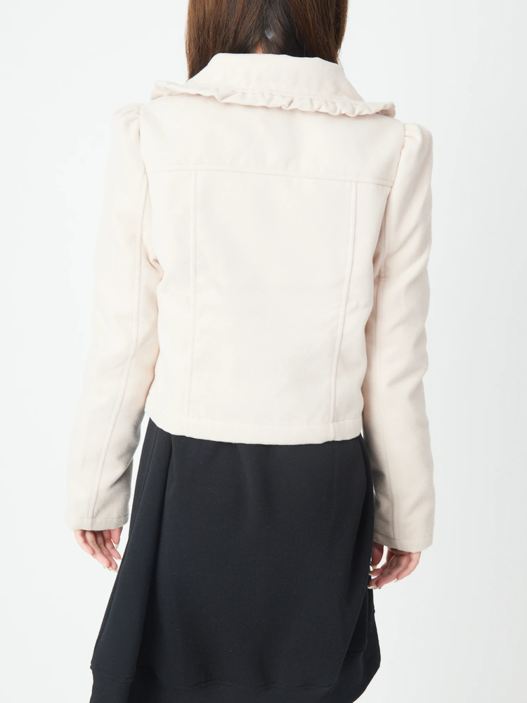 フリルライダースジャケット - Ank Rouge(アンクルージュ)のジャケット