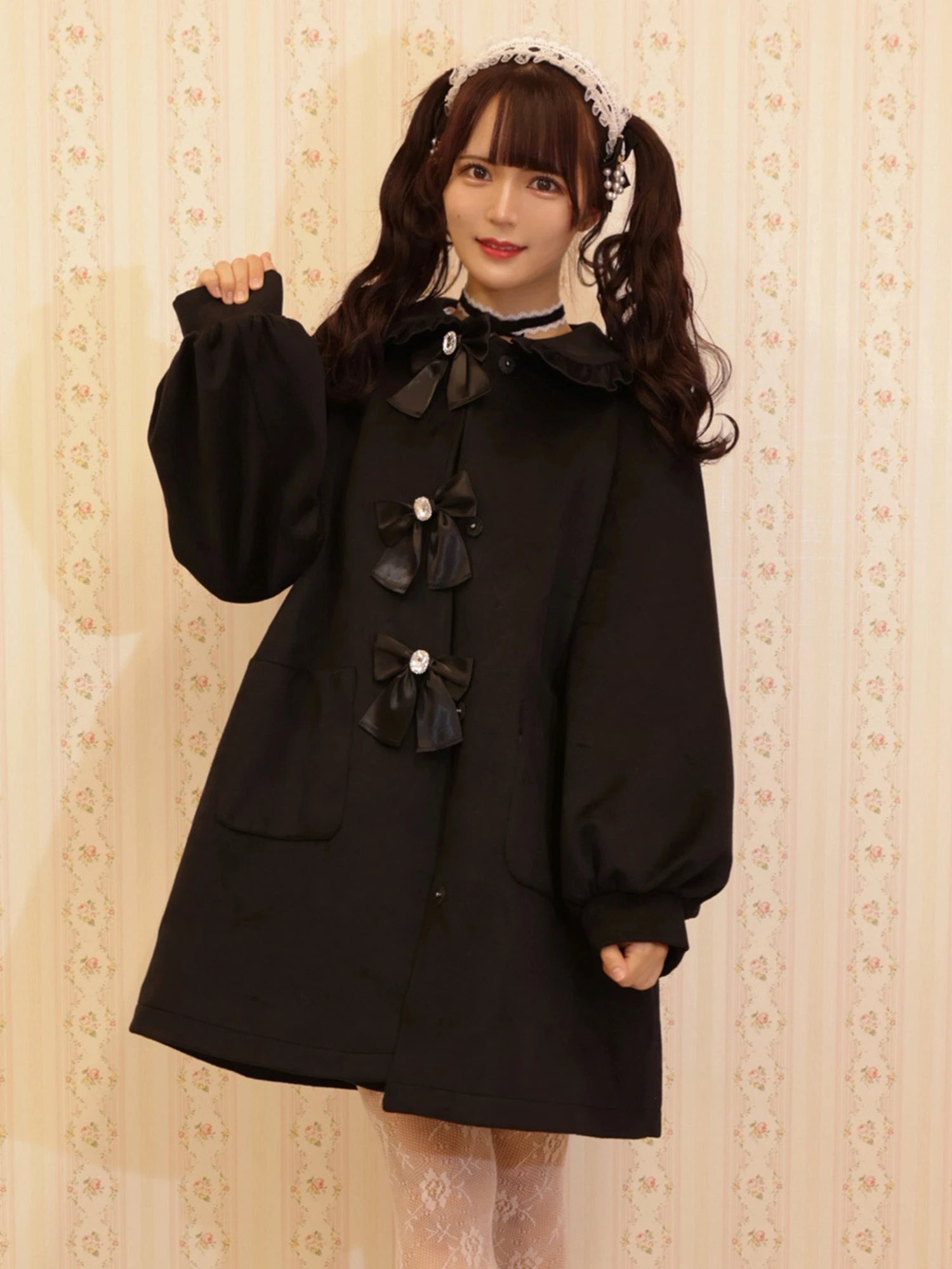 サテンリボンドーリーコート - Ank Rouge(アンクルージュ)のコート