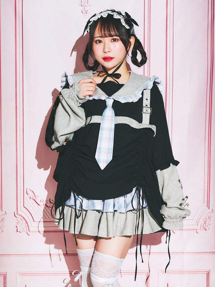 安全ピンティアードニットスカパン - Jamie エーエヌケー(ジェイミー