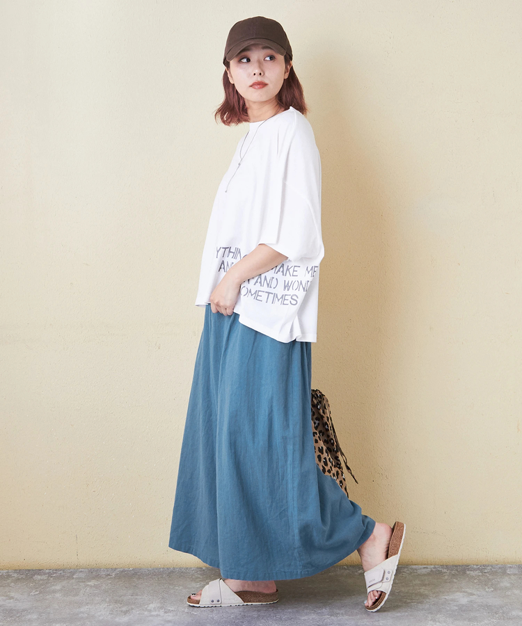 無地 キャンブリック イージー ガウチョ パンツ｜ファッション通販