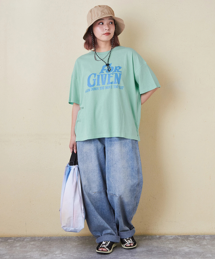 32/-OE天竺 ロゴプリント Tシャツ｜ファッション通販サイトのCUBE