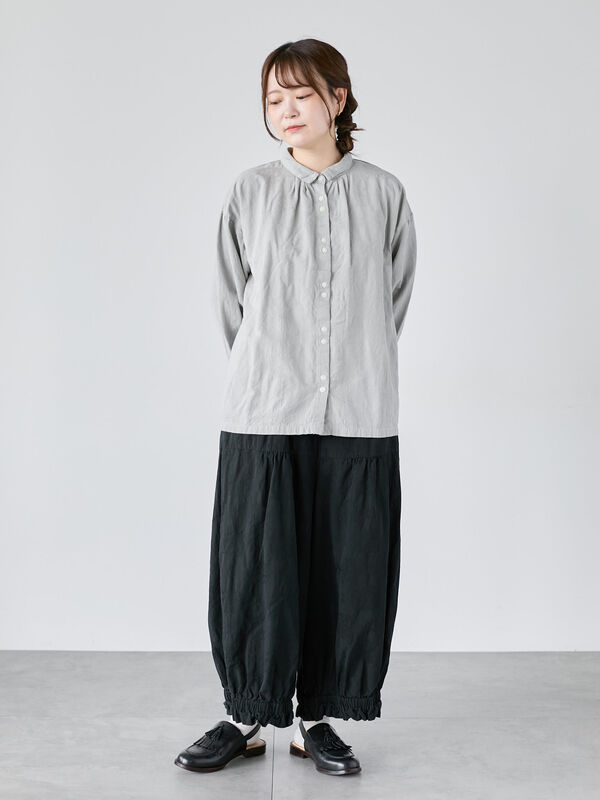 セール】 【WEB限定】コットンジャカード製品染め裾フリルパンツ