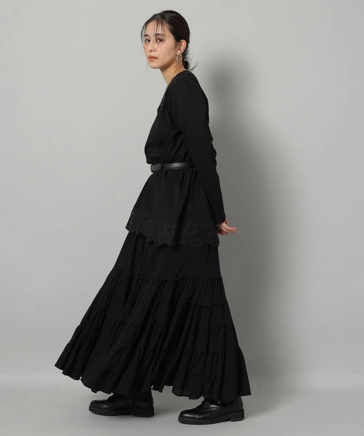 コットン楊柳ティアードスカート | スカート | Arpege story