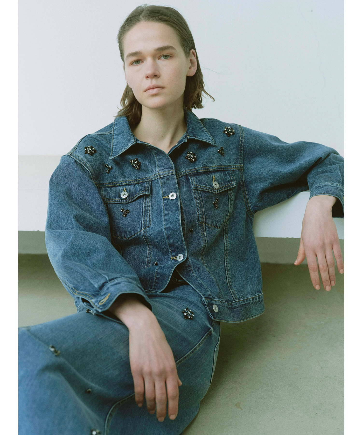 ビジュー付きタイトスカート | スカート | CADUNE（カデュネ