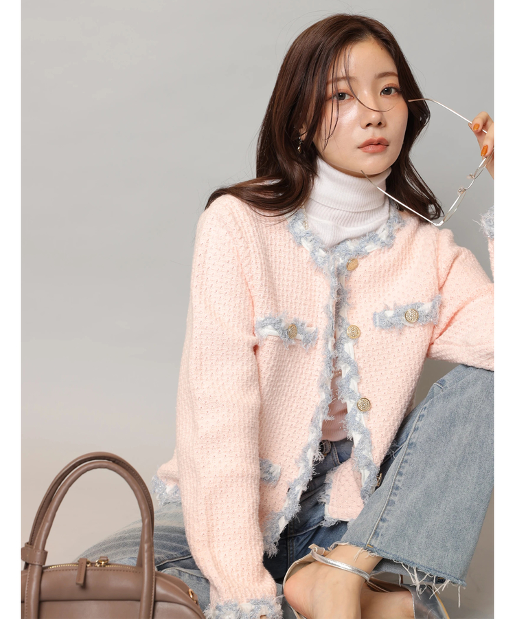 MIXブレードニットジャケット | カーデ | Apuweiser-riche