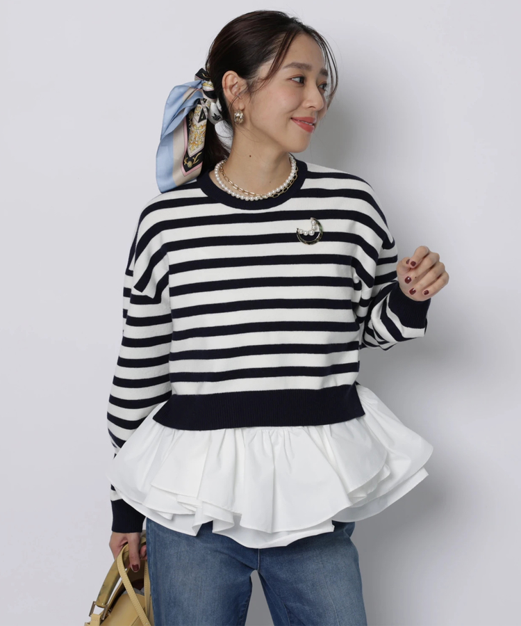 フリルキャミレイヤードニット | ニット | JUSGLITTY（ジャス