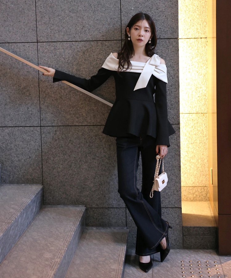 美脚セミフレアデニムパンツ | デニム | Rirandture（リランドチュール