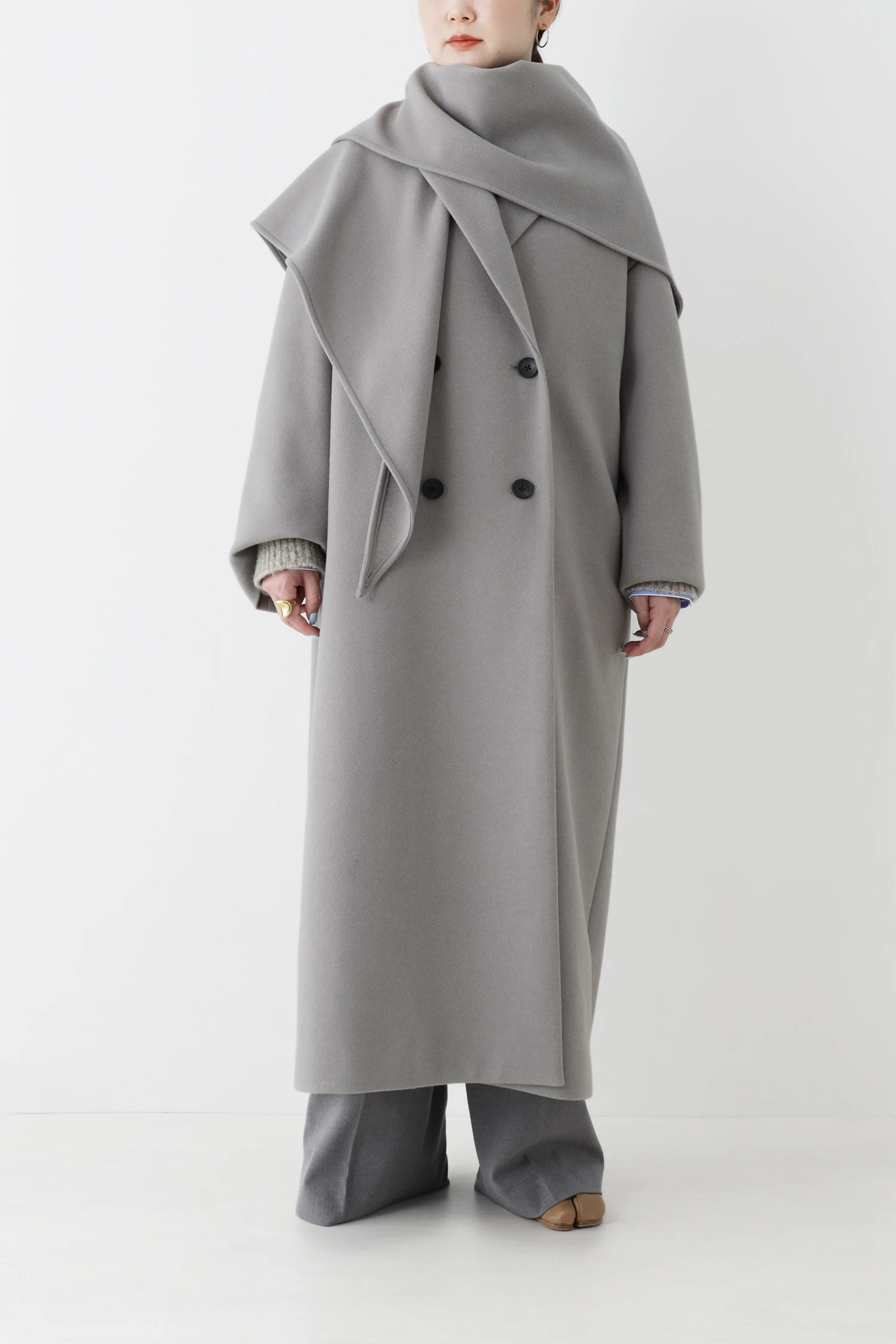 STATE OF MIND（ステートオブマインド）｜stole set long coatアイテム