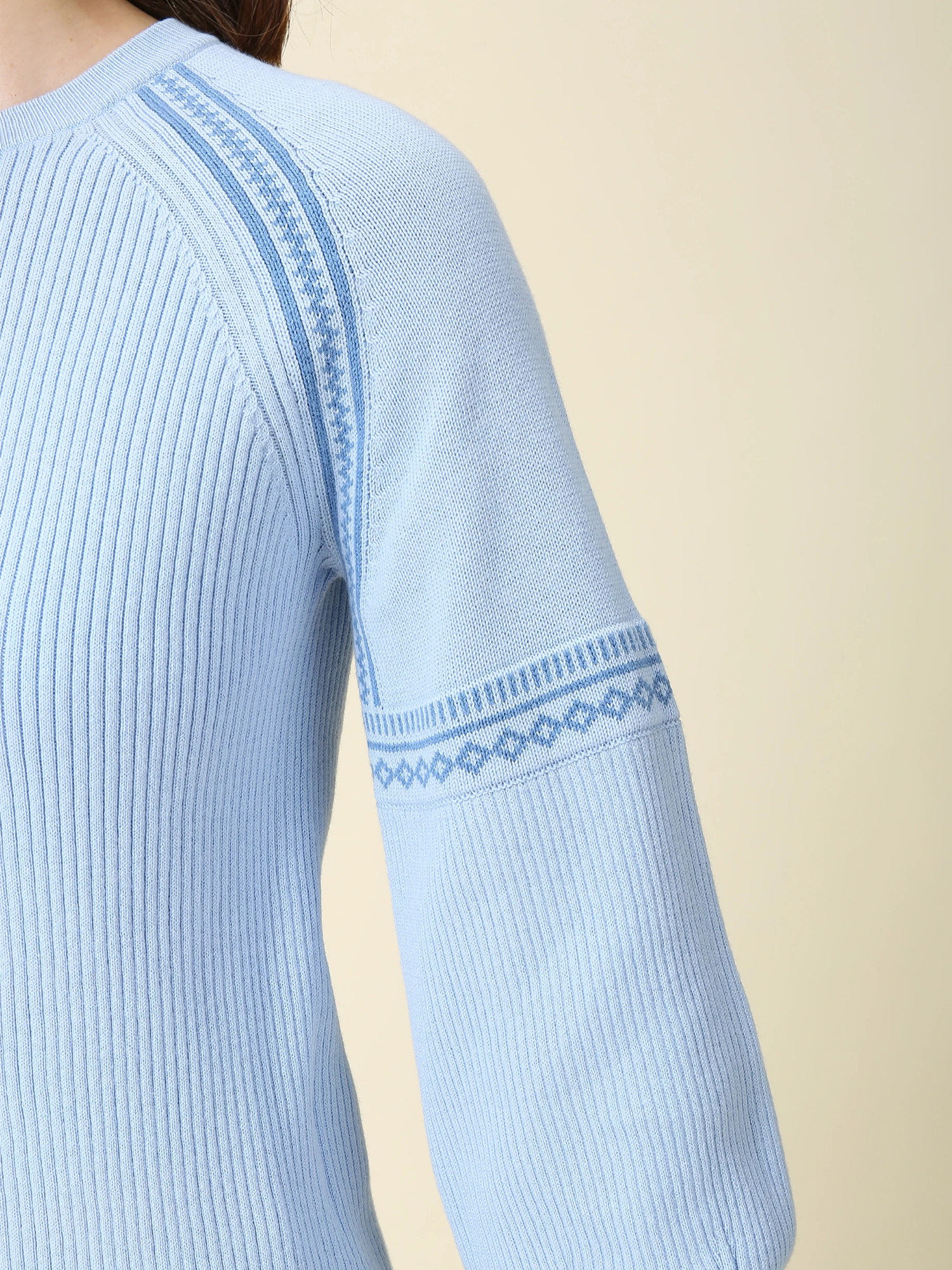 コットンカシミヤ プルオーバー ニット ｜ MORABITO BLANC（モラビト