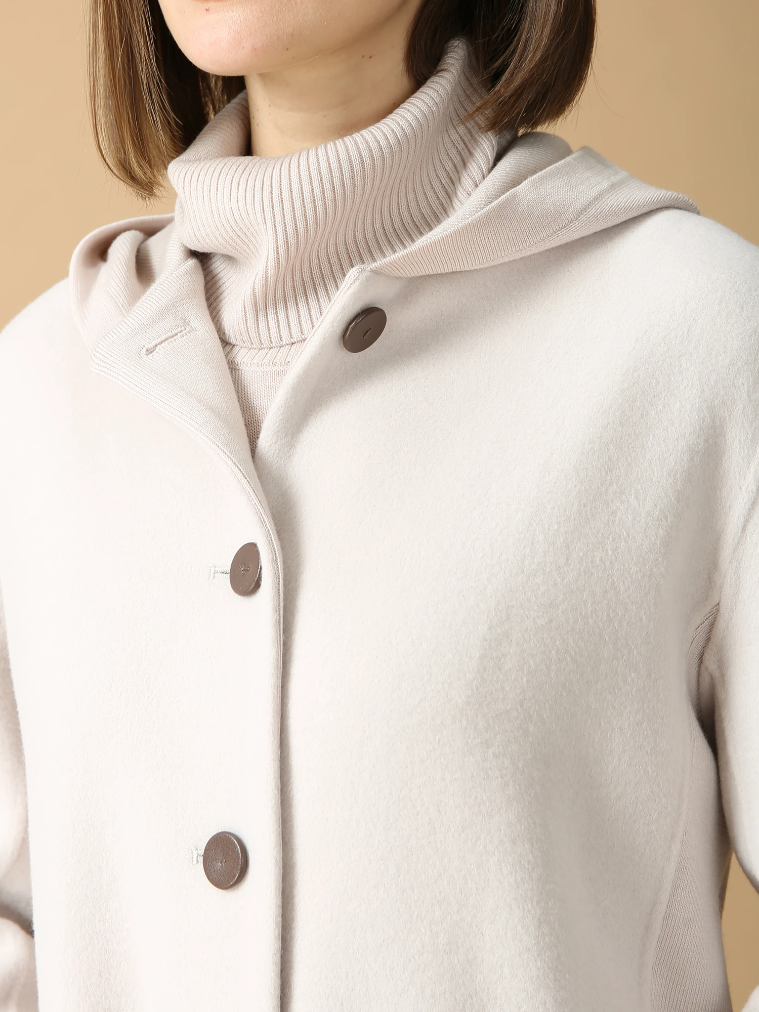 ウールスタンリバー フーディ コート ｜ MORABITO BLANC（モラビト