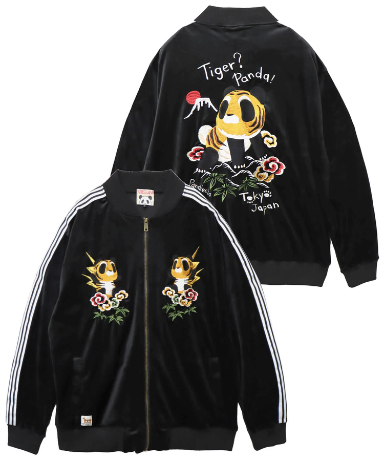 SB PANDIESTA タイガーパンダ ベロア ジャージ ブルゾン(595206 MENS