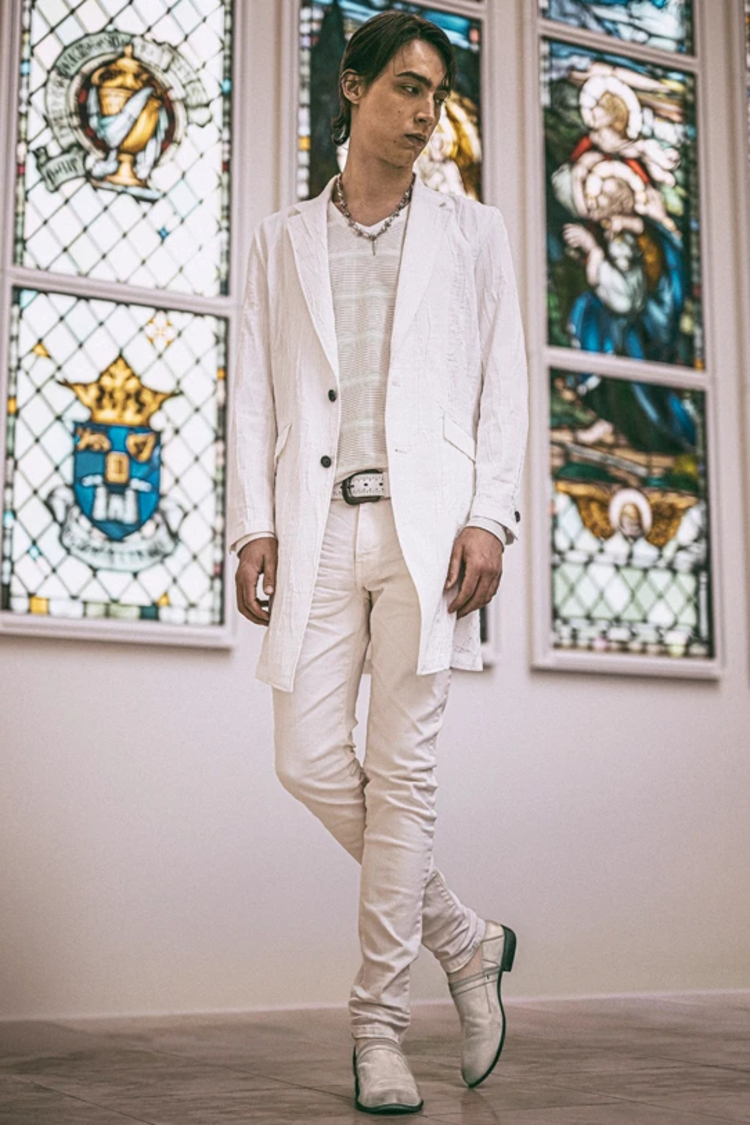 TORNADO MART∴ホワイトシェービングスキニーデニム / TORNADO MART