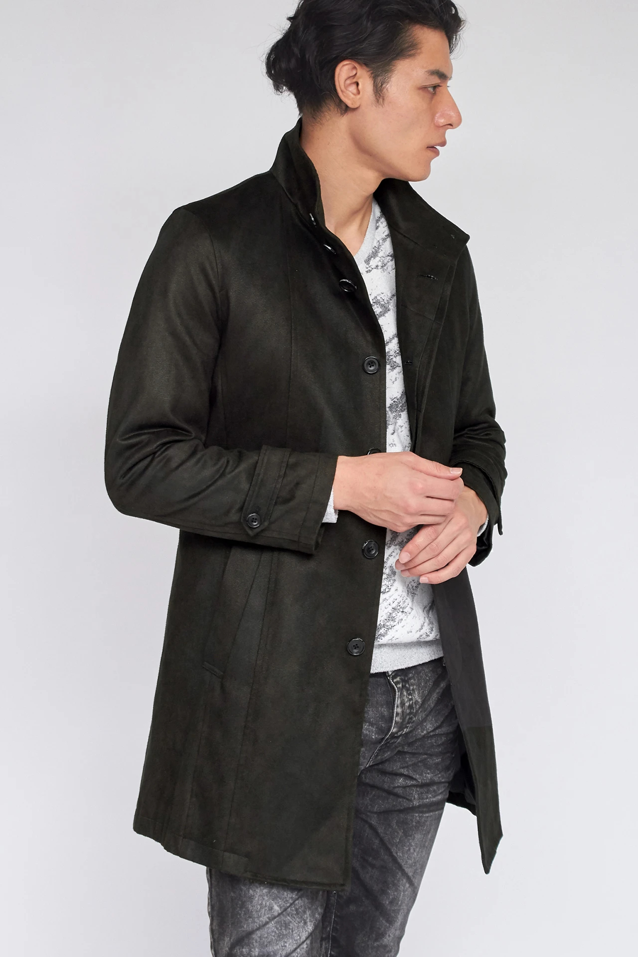 TORNADO MART∴T/Cスェードライナー付きスタンドコート / TORNADO MART