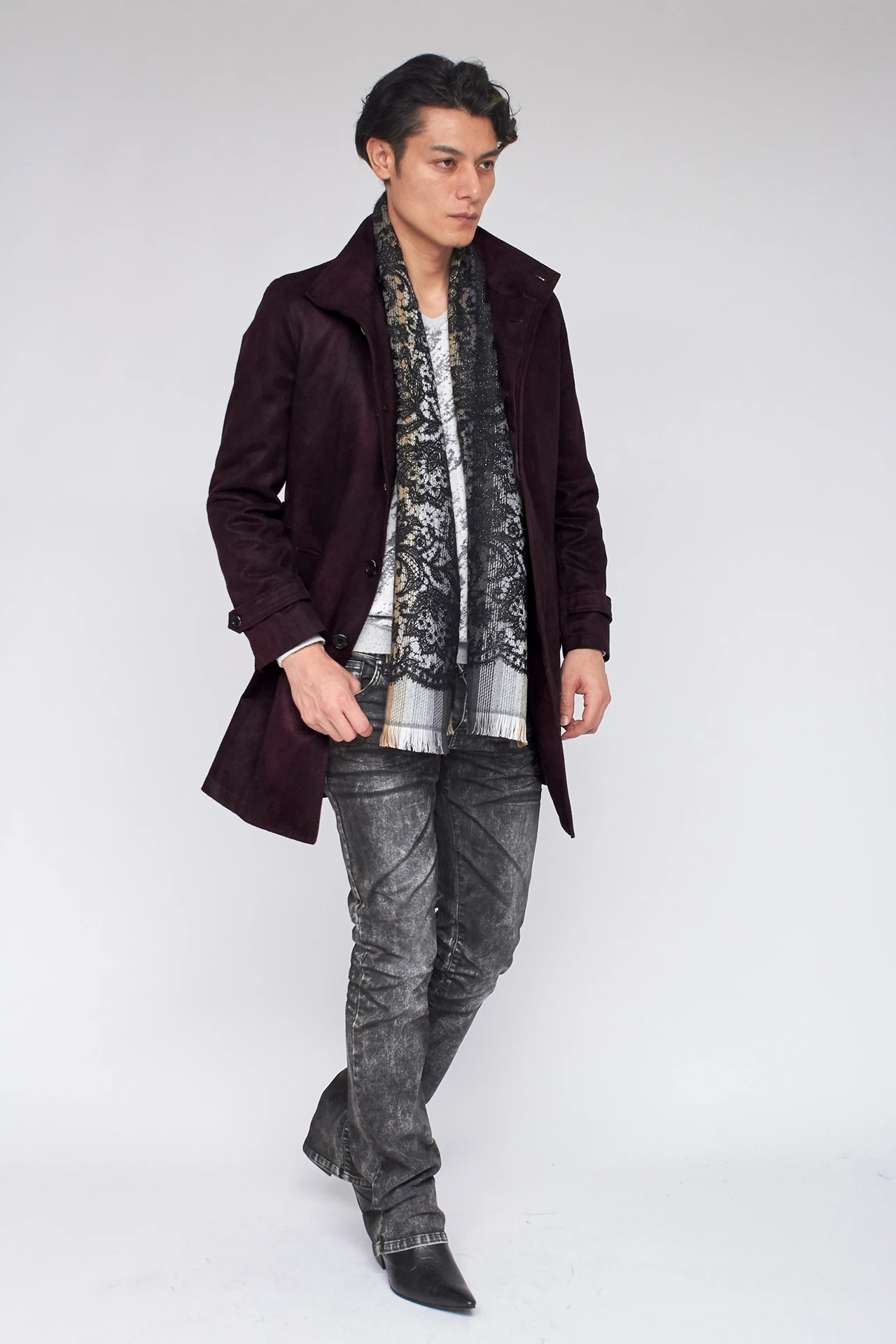 TORNADO MART∴T/Cスェードライナー付きスタンドコート / TORNADO MART