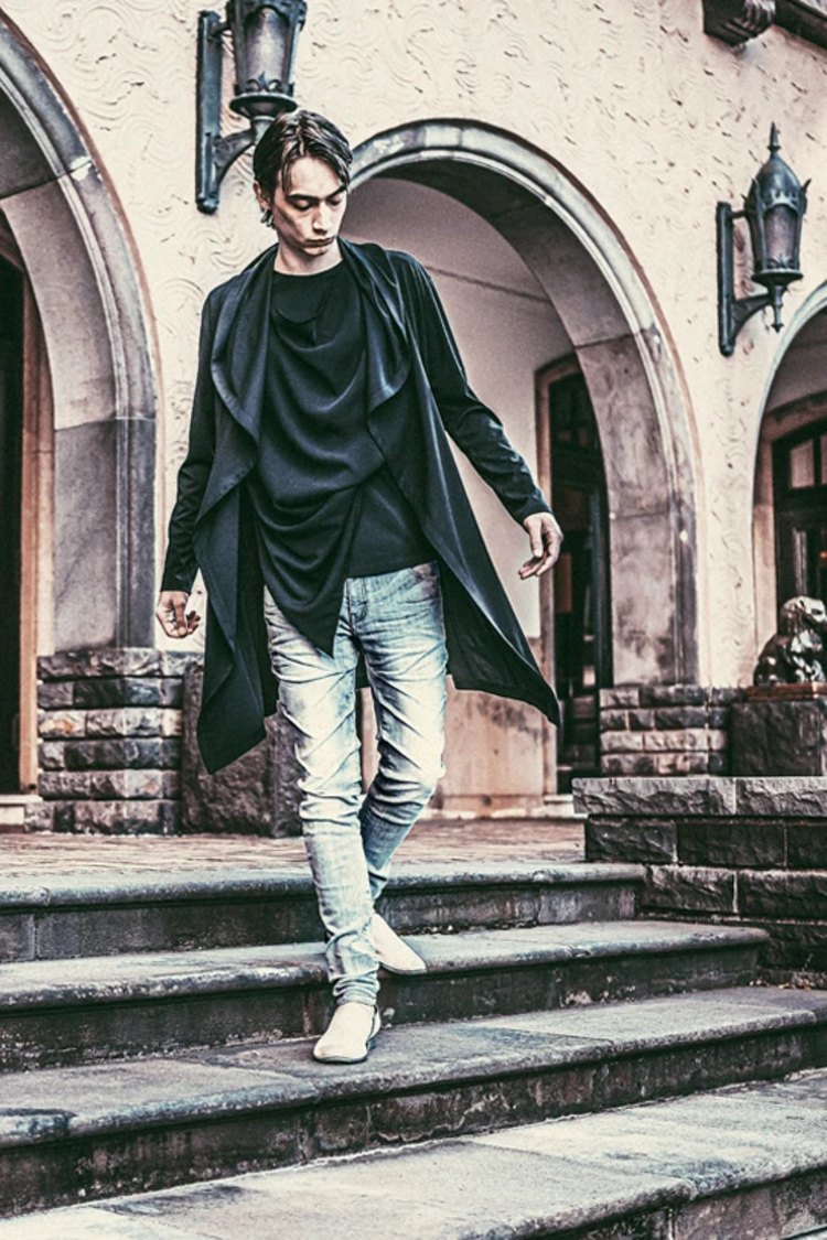 TORNADO MART∴フーディドレープロングカーデ / TORNADO MART