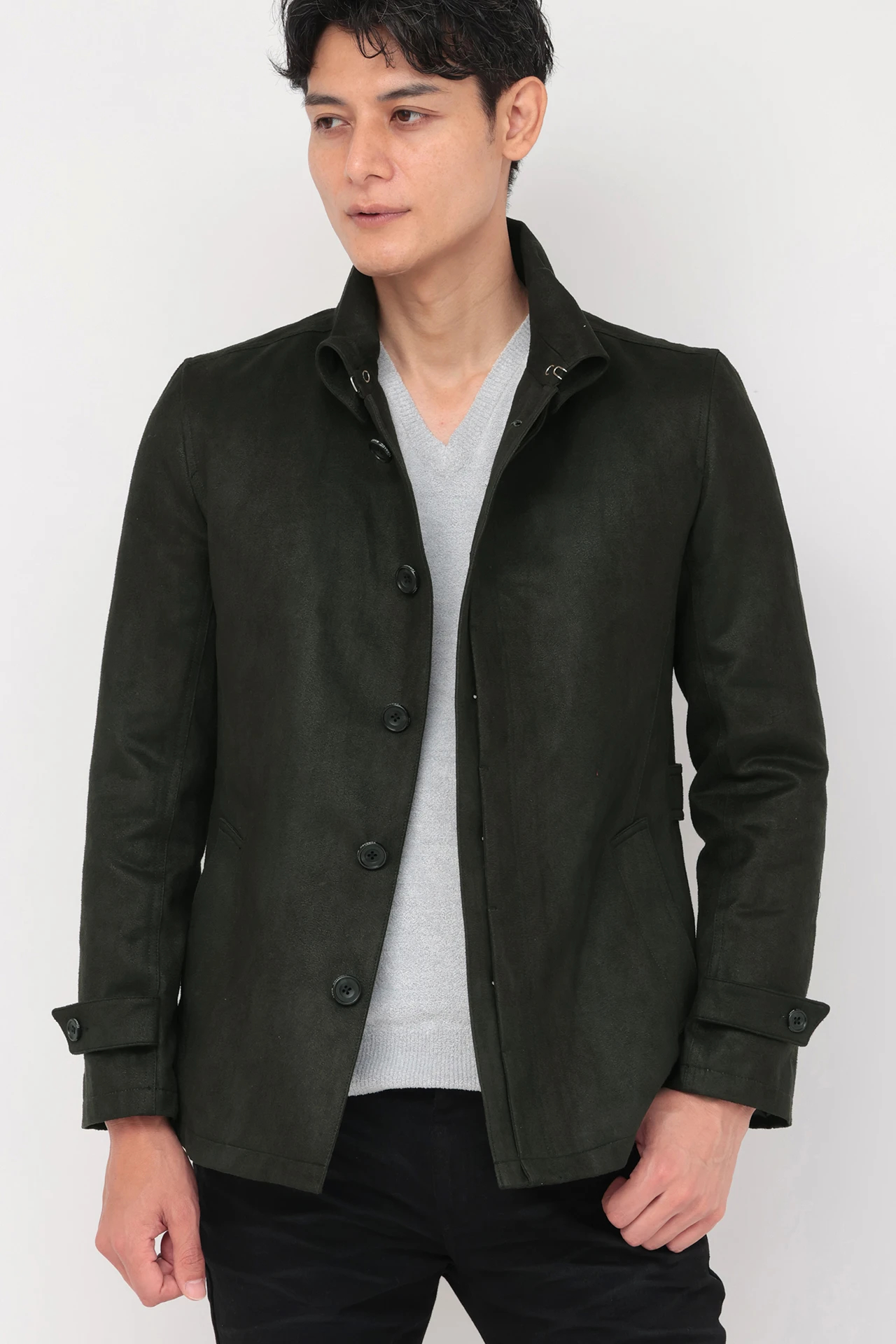 TORNADO MART∴TCスェードライナー付き返し衿ジャケット / TORNADO