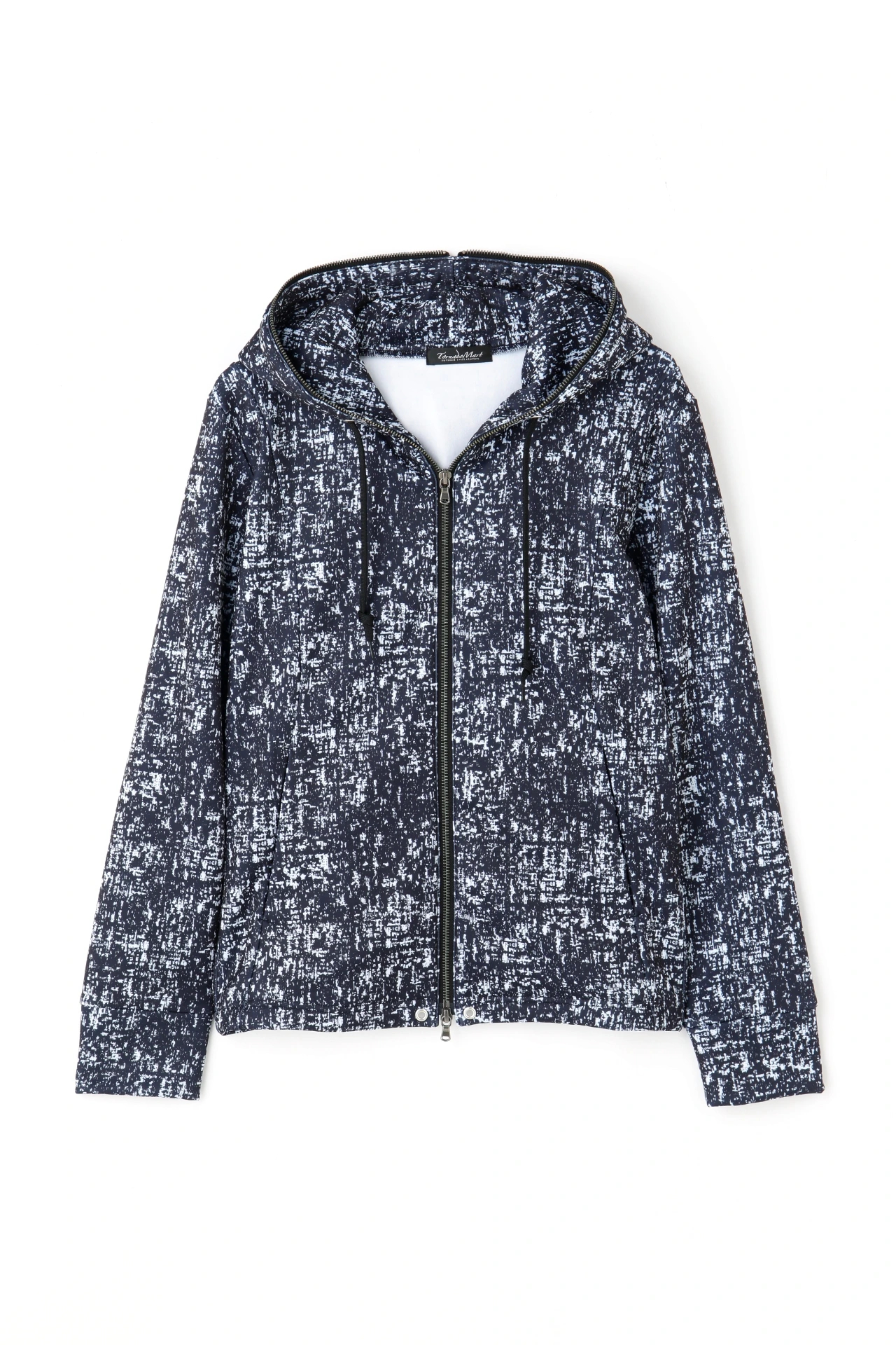 TORNADO MART∴ブロークンツィードプリントジップパーカ / TORNADO