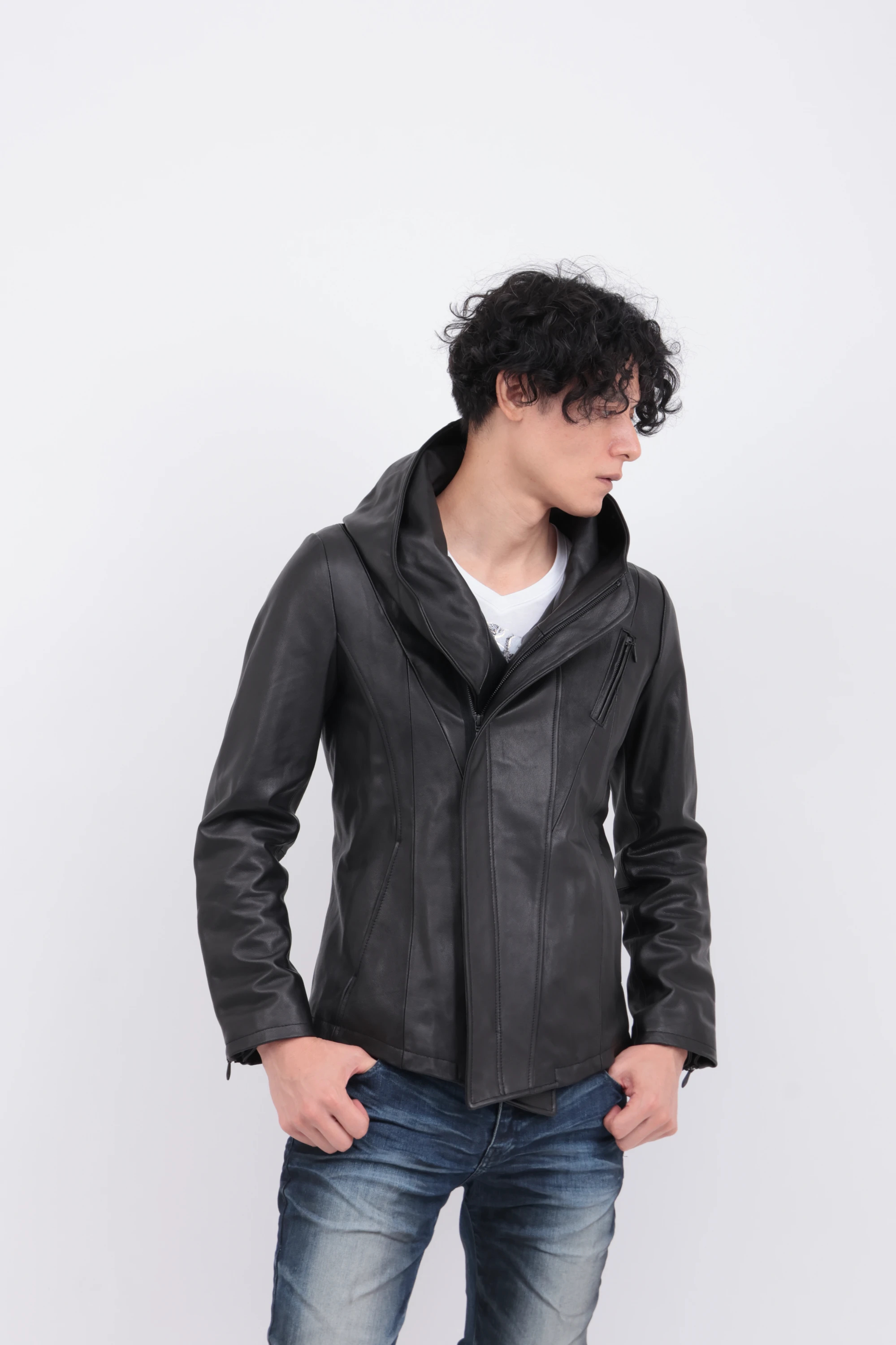 TORNADO MART∴フーディレザーブルゾン / TORNADO MART（トルネード