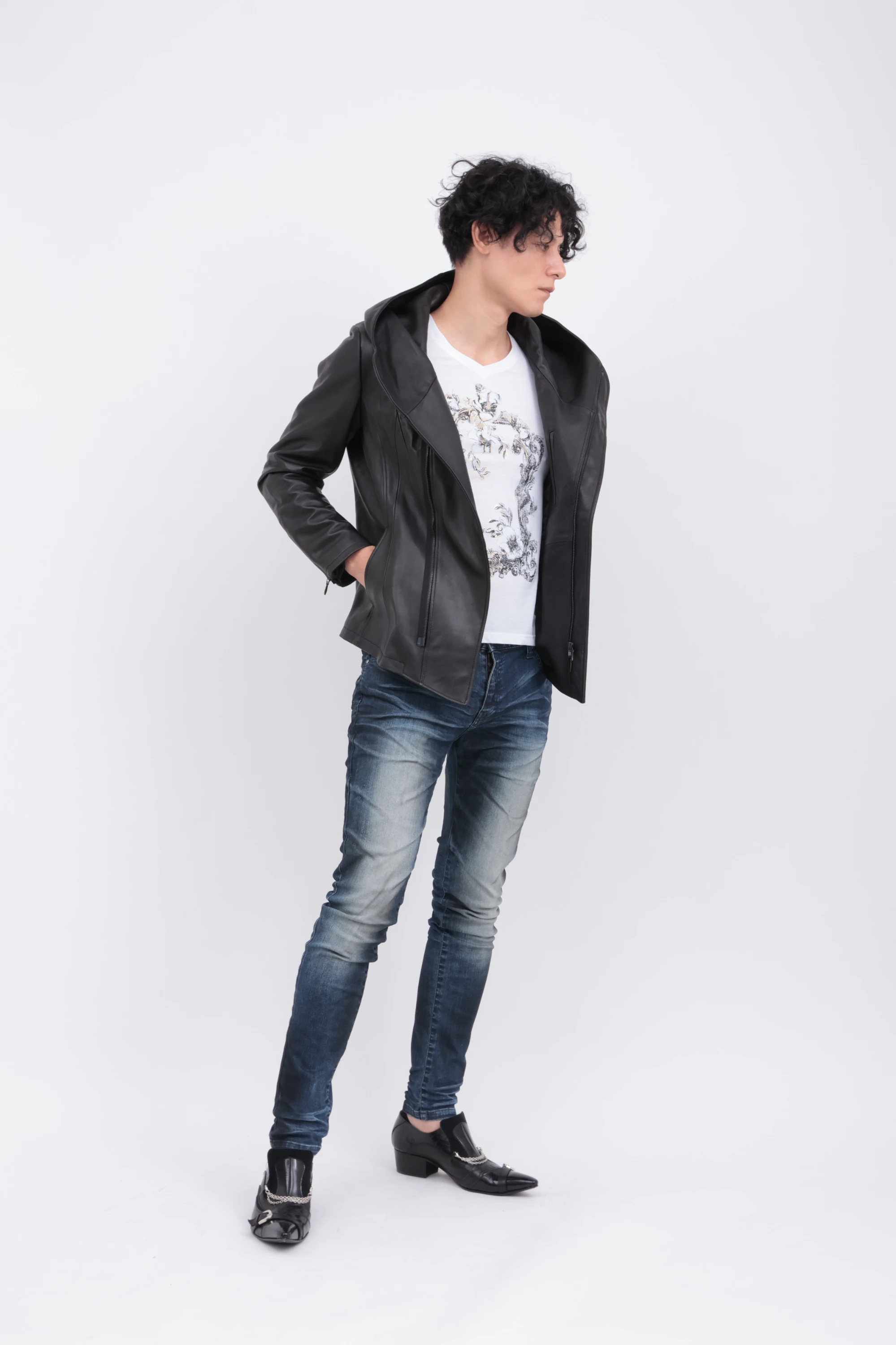 TORNADO MART∴フーディレザーブルゾン / TORNADO MART（トルネード