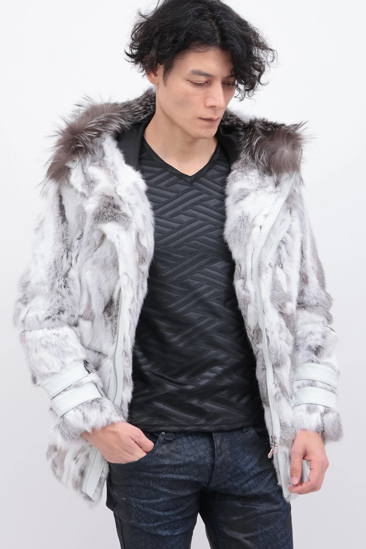 TORNADO MART∴ハーフラックスラビットファーブルゾン / TORNADO MART