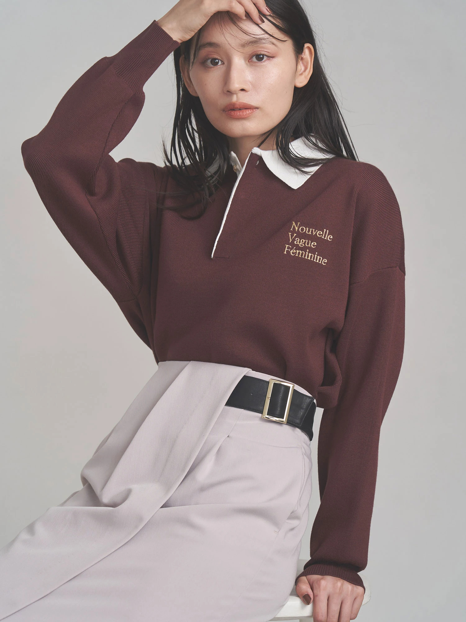 ラガーエンブロイダリーニット | レディースファッション通販のTONAL