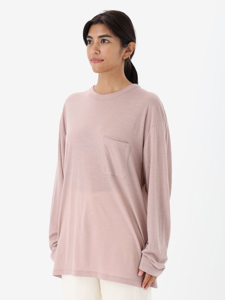 公式】メリノ150 LS ポケットティー（ユニセックス）｜アイス