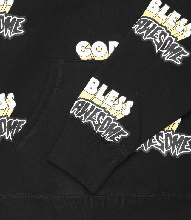 Shop Fucking Awesome God Bless Hoodie Black at itk online store