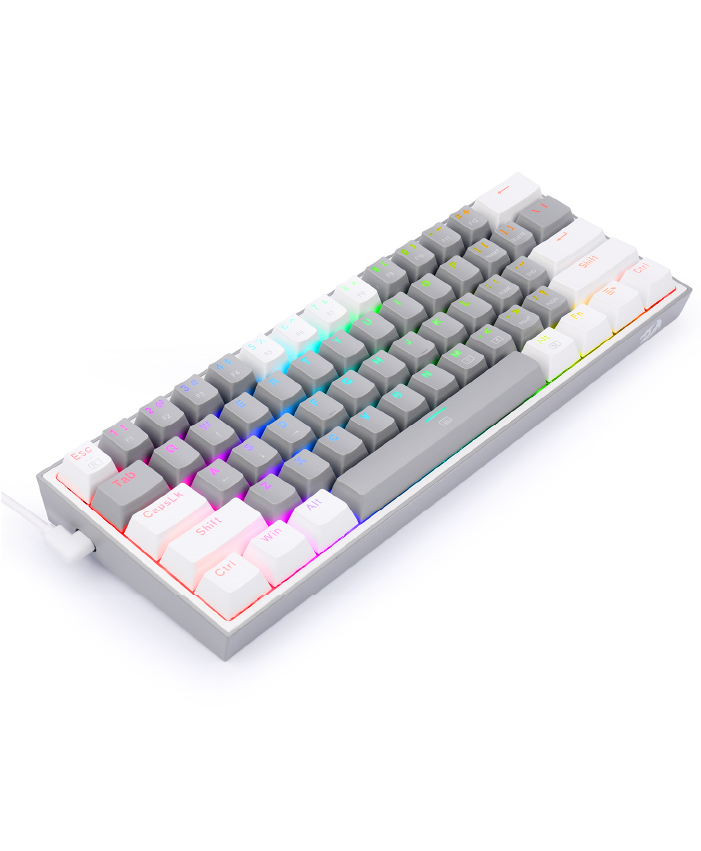 REDRAGON ゲーミングキーボード 英語コンパクト 赤軸 メカニカル 61KEY