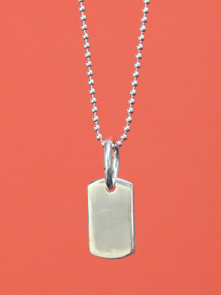 it's 12 midnight（イッツ）ドッグタグ ネックレス ｜ シルバー925 M
