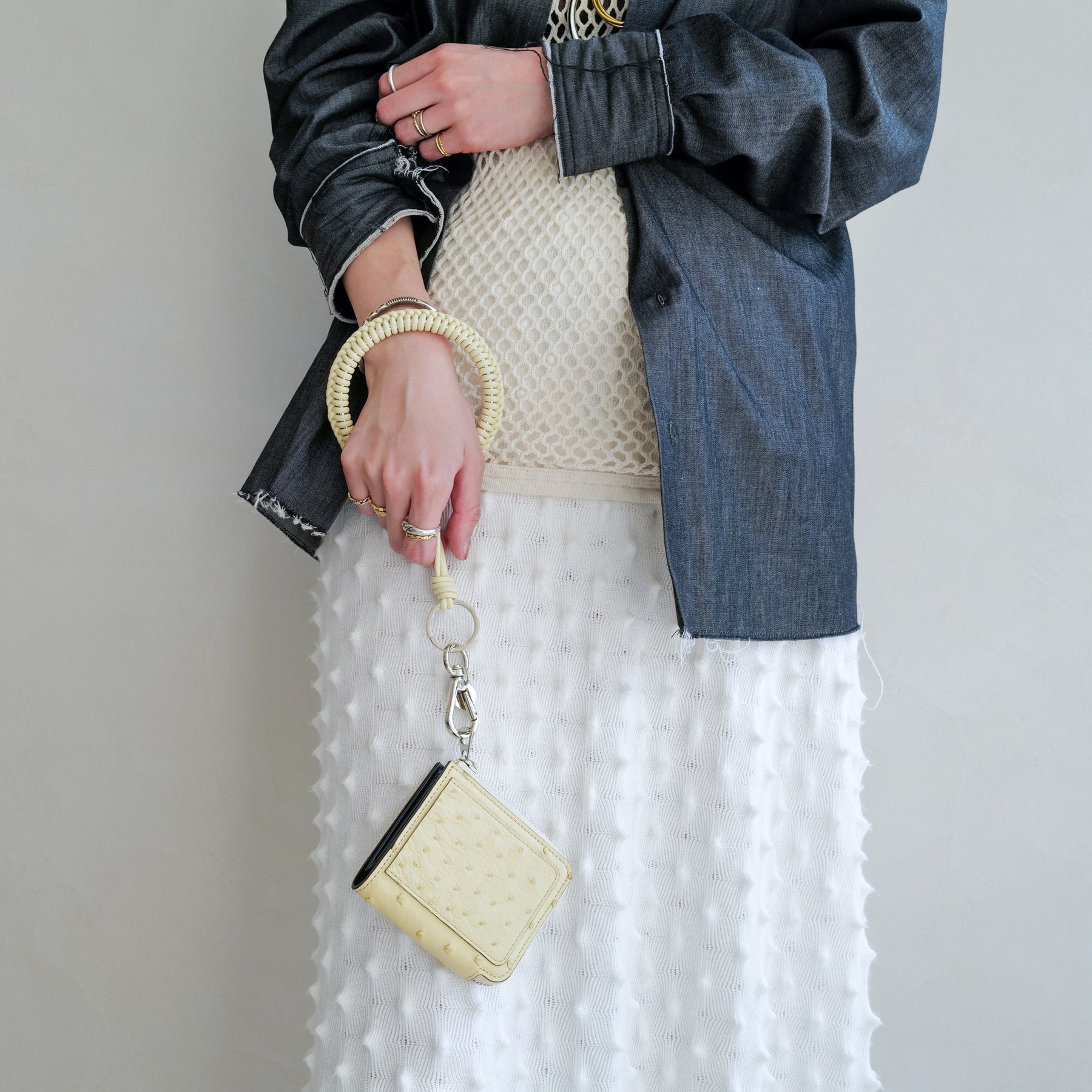 CRISTY KNOT WRIST CIRCLE CHARM / RAPTO JP｜レザーリストストラップ