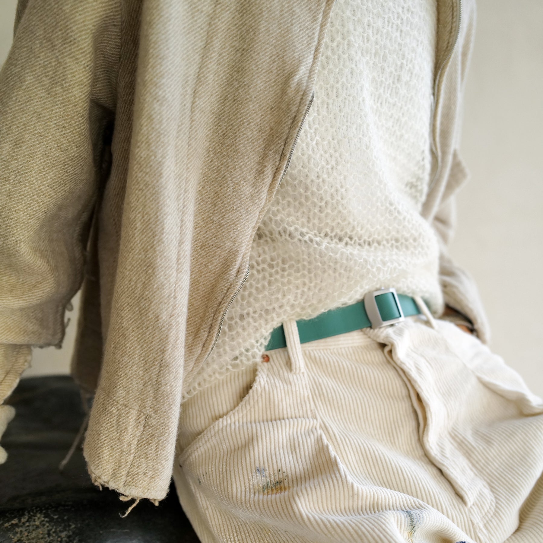 HERRIE HOLELESS BELT / THUG-PM｜穴なしローラーバックル式サドル