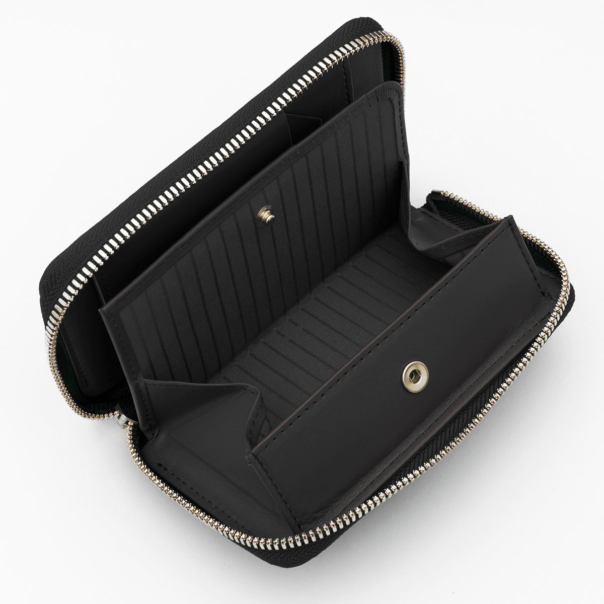 CRISTY SMART MID WLT.5｜武将の鎧にも使われた黒桟革ミニ財布｜漆