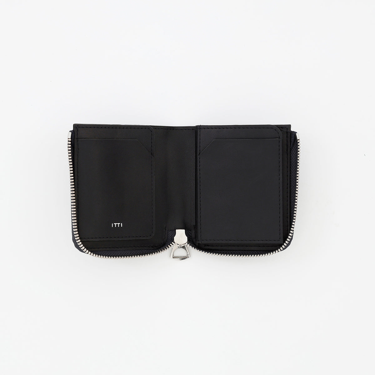 黒桟革 漆レザー 本革ミニ財布｜CRISTY VERY COMPACT WLT .5 / KUROZAN