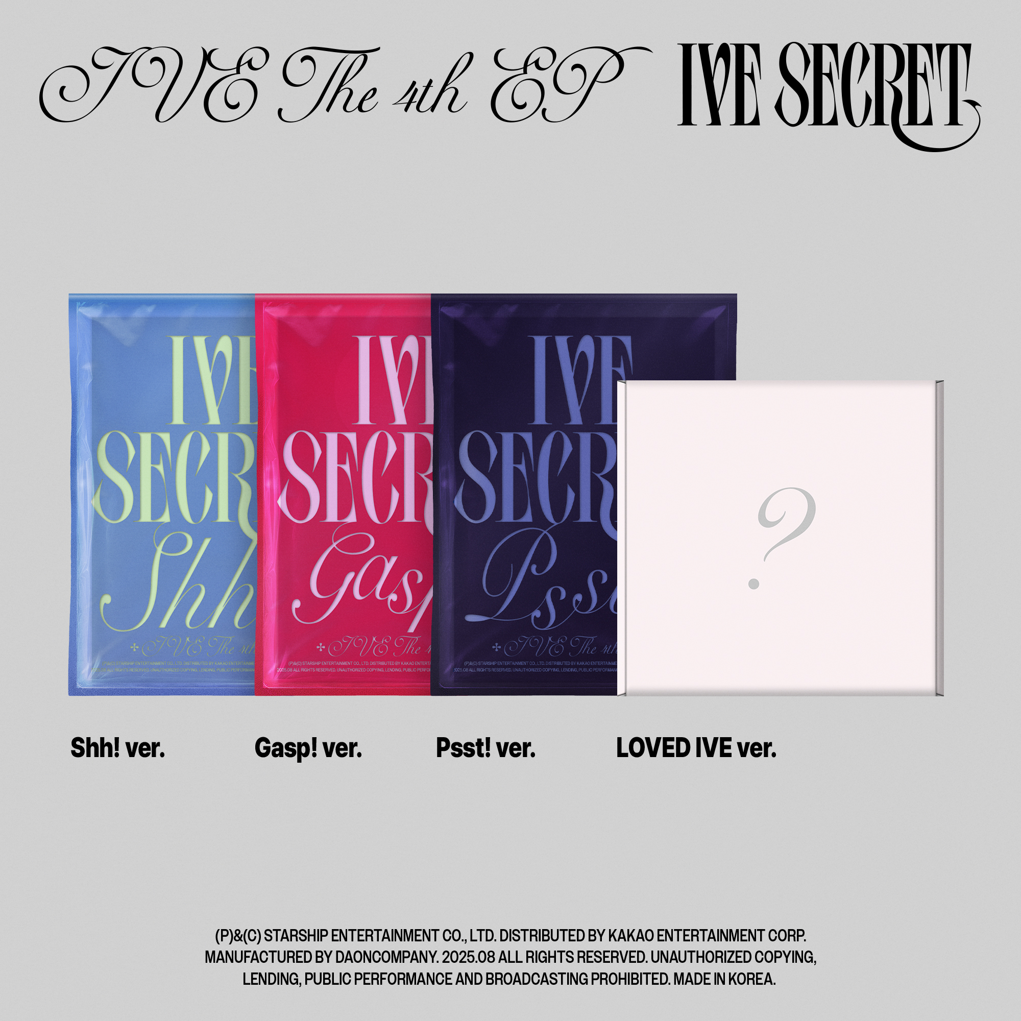 IVE Secret アルバム　lovedive 新品未開封　18枚セット IVE アイヴ IVE - IVE SECRET / 4TH EP ALBUM (LOVED IVE ver