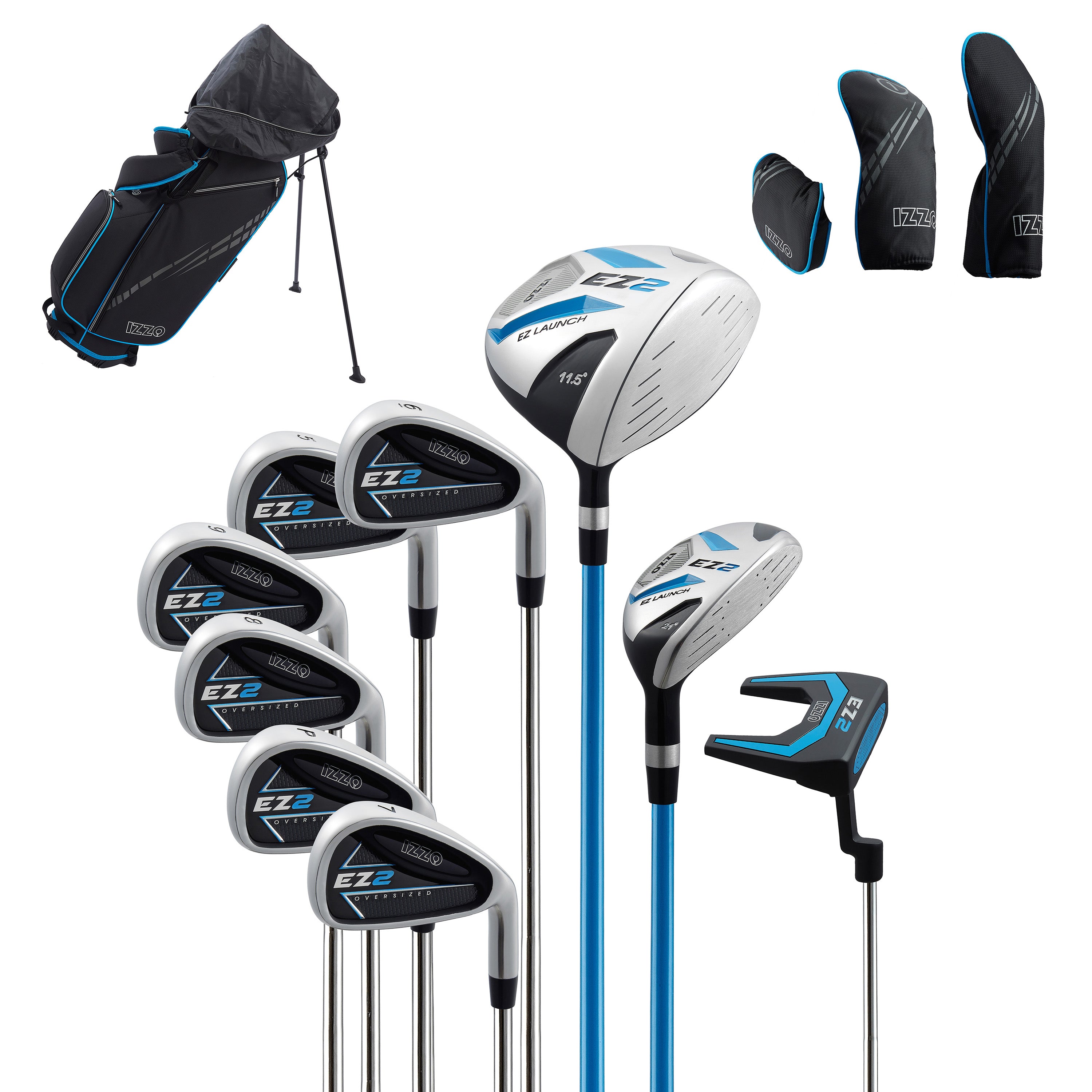 EZ2 14 Piece Complete Golf Set - Men's Right Handed Set – IZZO Golf
