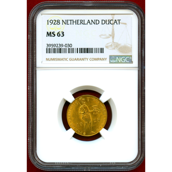 JCC | ジャパンコインキャビネット / オランダ 1928年 ダカット 金貨
