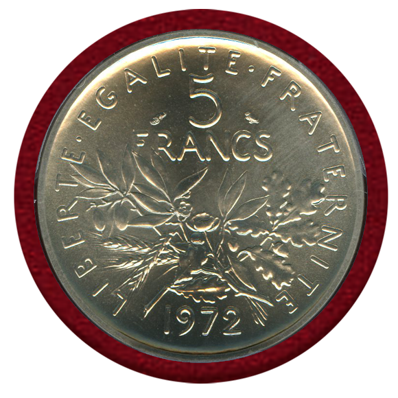 JCC | ジャパンコインキャビネット / 【SOLD】フランス 1972年 5フラン