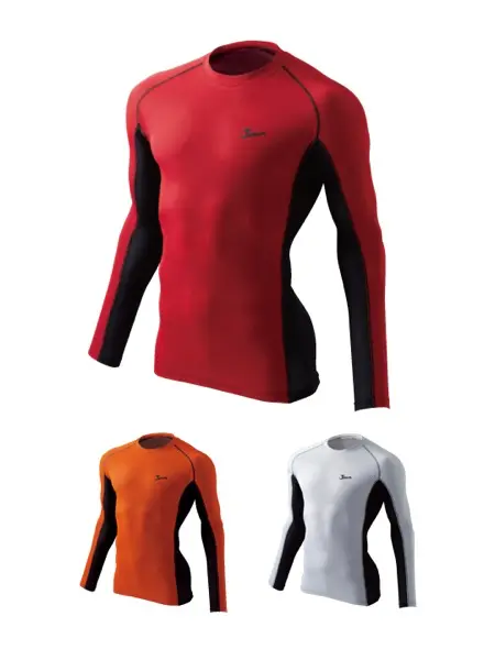 Jawin】 56144 ロングスリーブ(総メッシュ)[春夏]＜名入れ刺繍加工不可