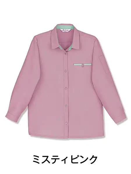 JICHODO】 84425 エコ高制電長袖スモック(フロントファスナー仕様) [春