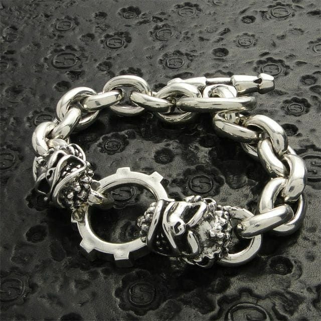 スターリンギア ベーシックリンクブレスレット w/2モンキーセンター