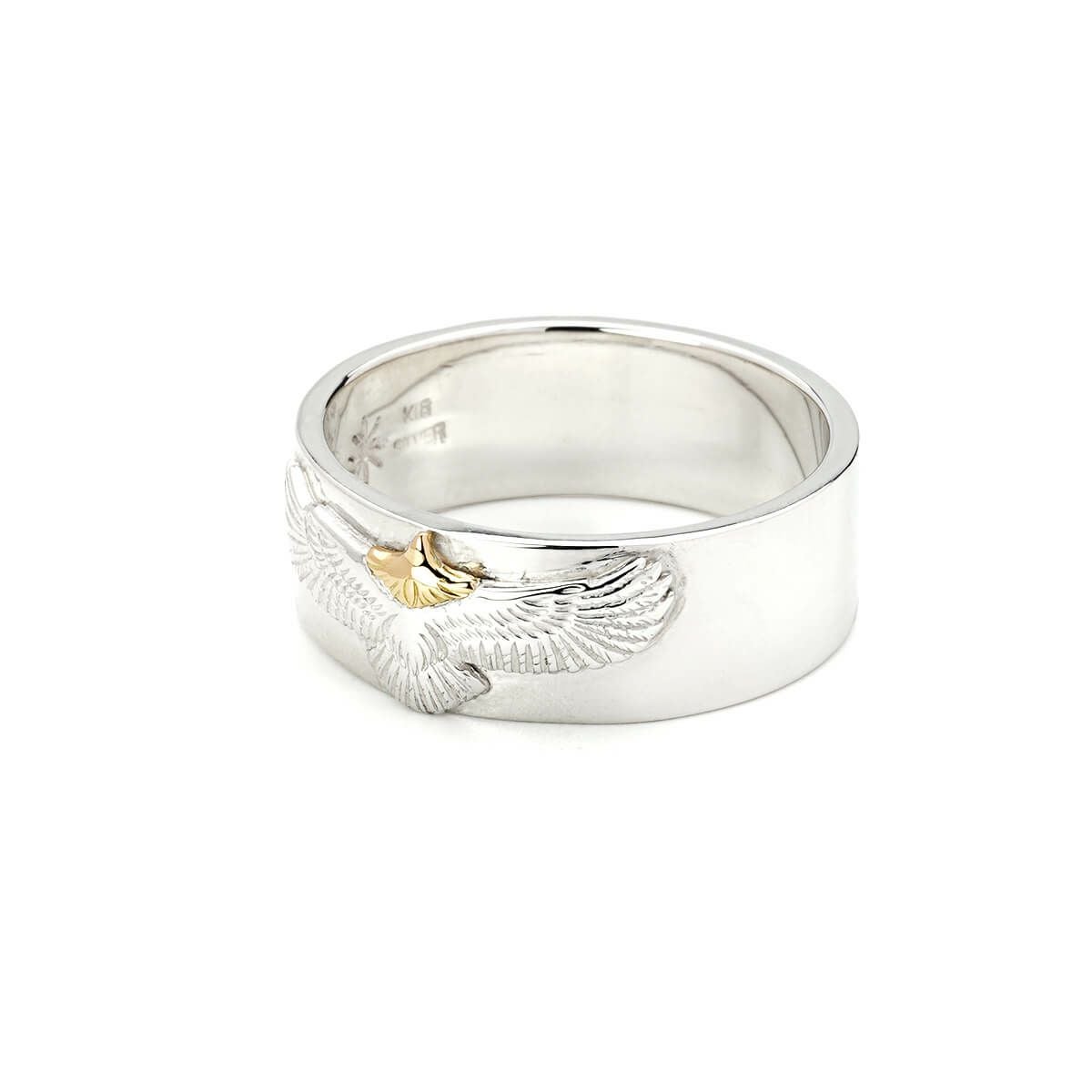 ゴッドサンズ 平打ち銀爪バングルK18メタル付き 12mm板 | ジュエリー