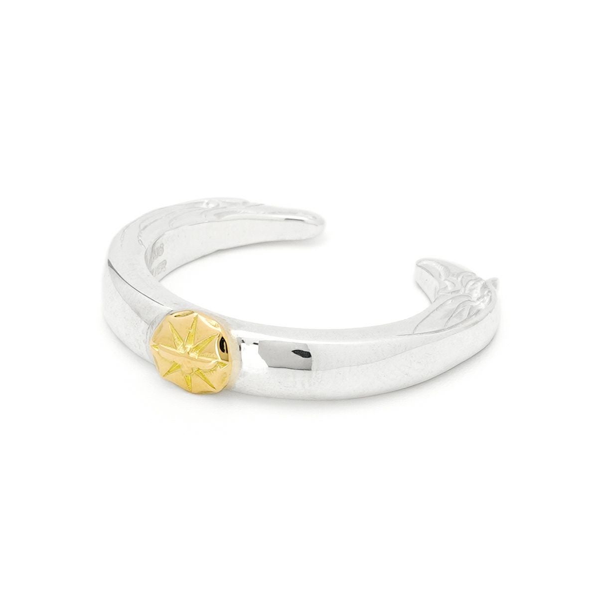 ゴッドサンズ イーグルフェイスバングル K18メタル付き 6mm